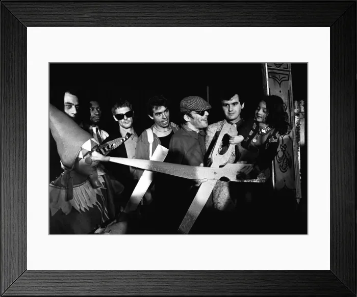 Framed Print : Ian Dury and the Blockheads, on Tyneside in June, 1979