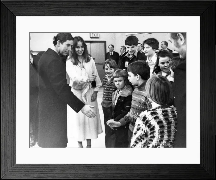 Framed Print : Prince Charles, The Prince of Wales during his visit to the North East 19 February 1979