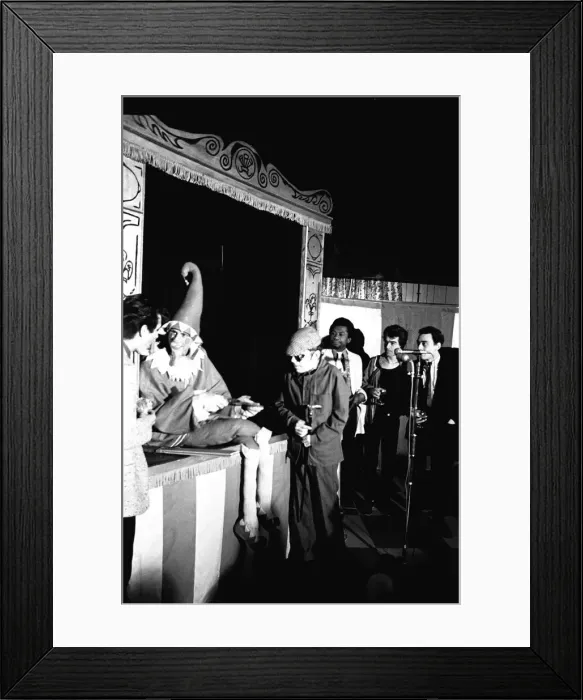Framed Print : Ian Dury and the Blockheads, on Tyneside in June, 1979 Framed Print : Ian Dury and the Blockheads, on Tyneside in June, 1979