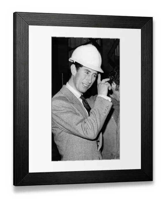 Framed Print : Prince Charles, The Prince of Wales during his visit to the North East 27 November 1979