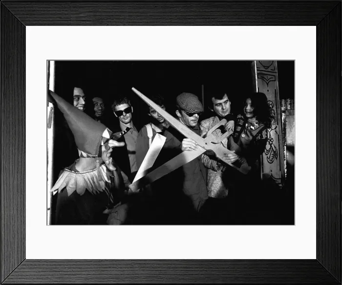 Framed Print : Ian Dury and the Blockheads, on Tyneside in June, 1979 Framed Print : Ian Dury and the Blockheads, on Tyneside in June, 1979