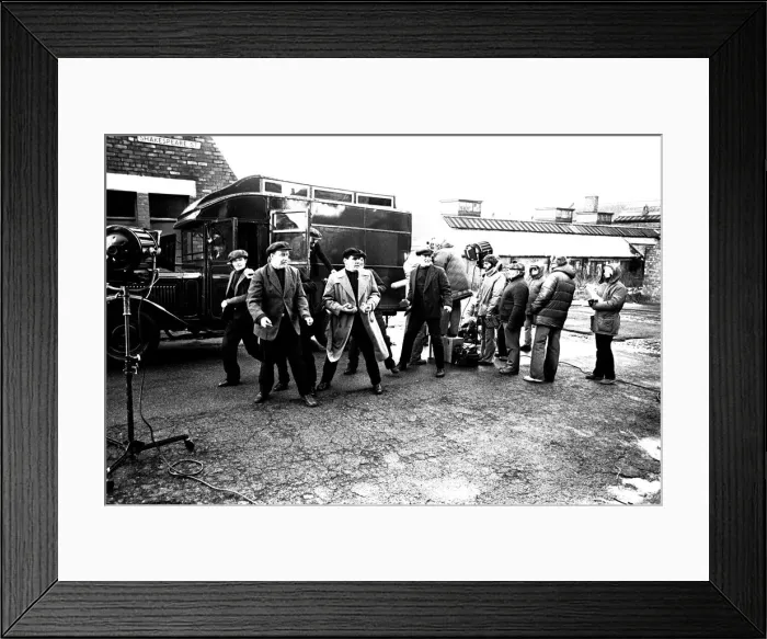 Framed Print : Filming of the television programme When the Boat comes in Framed Print : Filming of the television programme When the Boat comes in