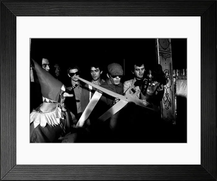 Framed Print : Ian Dury and the Blockheads, on Tyneside in June, 1979 Framed Print : Ian Dury and the Blockheads, on Tyneside in June, 1979