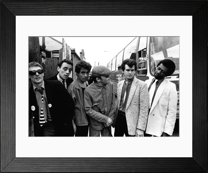 Framed Print : Ian Dury and the Blockheads, on Tyneside in June, 1979 Framed Print : Ian Dury and the Blockheads, on Tyneside in June, 1979