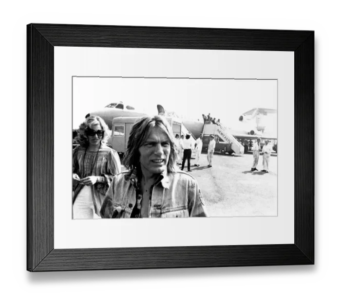 Framed Print : Adam Faith flew into Newcastle Airport on his way to opening a new boutique in Durham