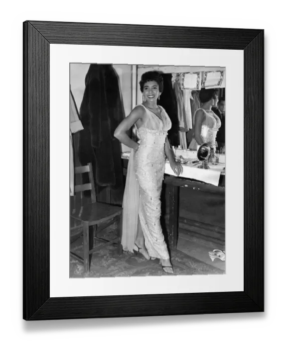 Framed Print : Singer Shirley Bassey, following her reported disappearance from her London hotel