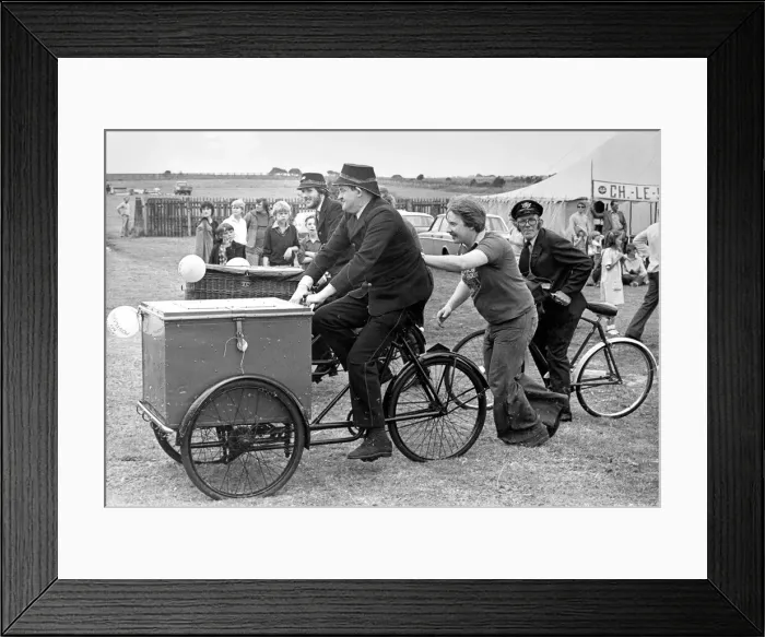 Framed Print : Postmen were the winners of the industrial exibitors at the Sunderland Fair in 1979