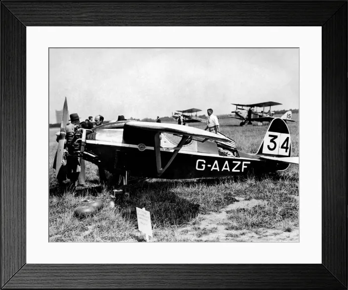 Framed Print : The Comper Swift a single-seat sporting aircraft pictured at Heston in West London for