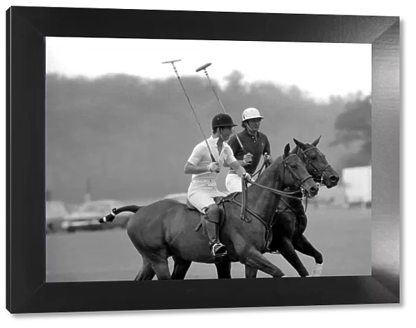 Prince Charles playing polo. June 1977 R77-3218-010