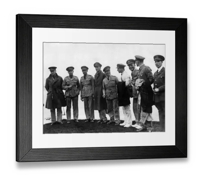 Framed Print : Eight RAF officers set out from Cattewater, Plymouth in four all metal flying boats on a Framed Print : Eight RAF officers set out from Cattewater, Plymouth in four all metal flying boats on a
