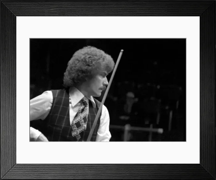 Framed Print : Canadian snooker player Cliff Thorburn in action during a tournament Framed Print : Canadian snooker player Cliff Thorburn in action during a tournament