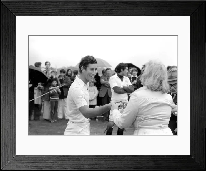 Framed Print : Prince Charles playing polo. June 1977 R77-3218-007 Framed Print : Prince Charles playing polo. June 1977 R77-3218-007