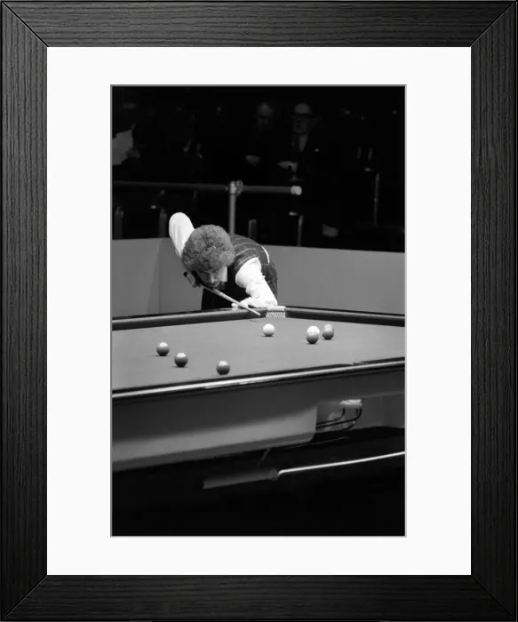 Framed Print : Canadian snooker player Cliff Thorburn in action during a tournament Framed Print : Canadian snooker player Cliff Thorburn in action during a tournament