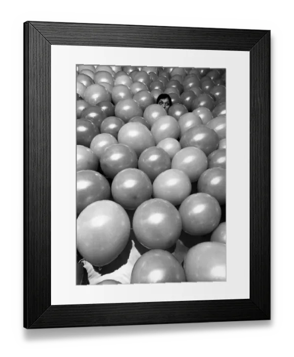 Framed Print : A model looks a little lost, like in the house of mirrors