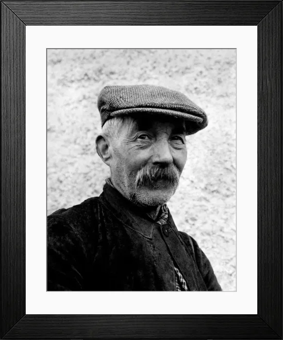 Framed Print : Old Jock Innes greets visitors with a cheery smile. He is the 71-year-old foreman maltman Framed Print : Old Jock Innes greets visitors with a cheery smile. He is the 71-year-old foreman maltman