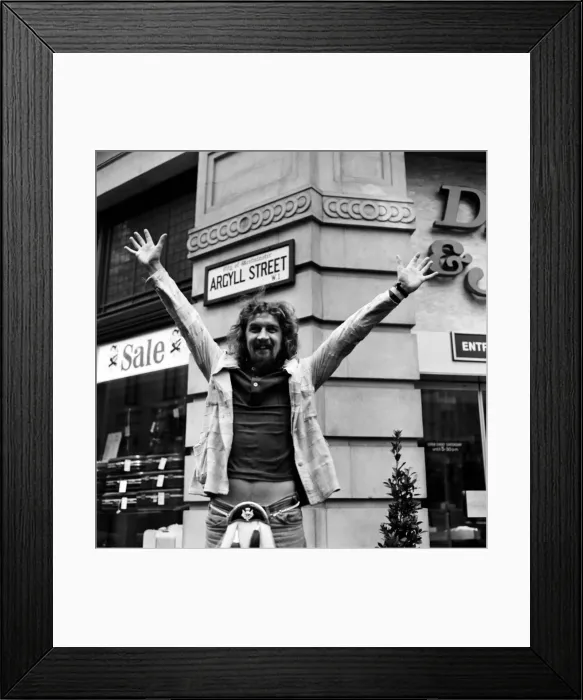 Framed Print : Billy Connolly, Scottish folk singer turned comedian, will be performing at the Palladium Framed Print : Billy Connolly, Scottish folk singer turned comedian, will be performing at the Palladium