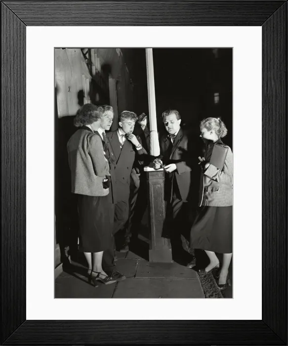 Framed Print : Youth Culture Teddy boy Tony Reuter leader of the Elephant Boys gang seen here