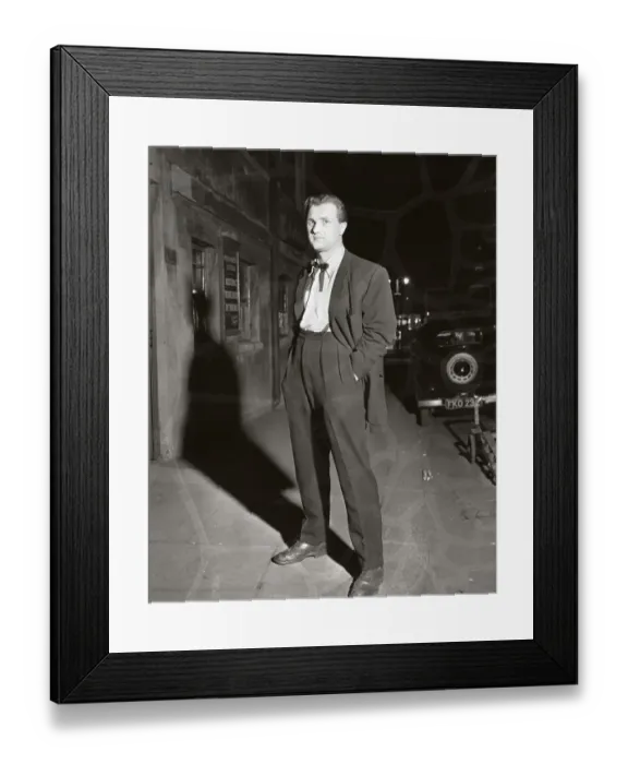 Framed Print : Youth Culture Teddy boy Tony Reuter leader of the Elephant Boys gang 1955