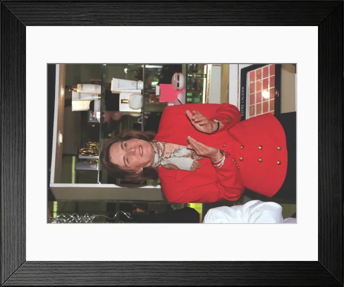 Framed Print : ANGELA HURLEY MOTHER OF LIZ AT A RECENT ESTEEE LAUDER PRODUCT LAUNCH Framed Print : ANGELA HURLEY MOTHER OF LIZ AT A RECENT ESTEEE LAUDER PRODUCT LAUNCH