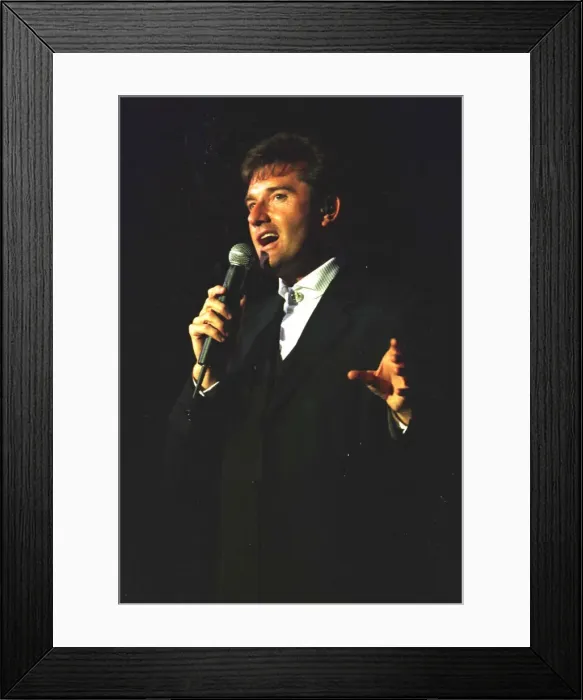 Framed Print : Daniel O Donnell on stage singing in Limerick, 1998 Framed Print : Daniel O Donnell on stage singing in Limerick, 1998