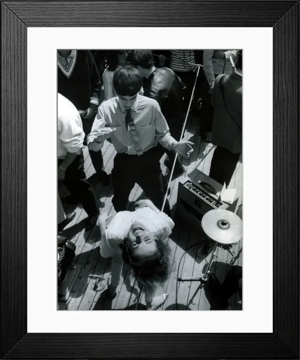 Framed Print : Dancing the Twist in June 1962 A couple enjoying themselves on the Royal Sovereign Framed Print : Dancing the Twist in June 1962 A couple enjoying themselves on the Royal Sovereign