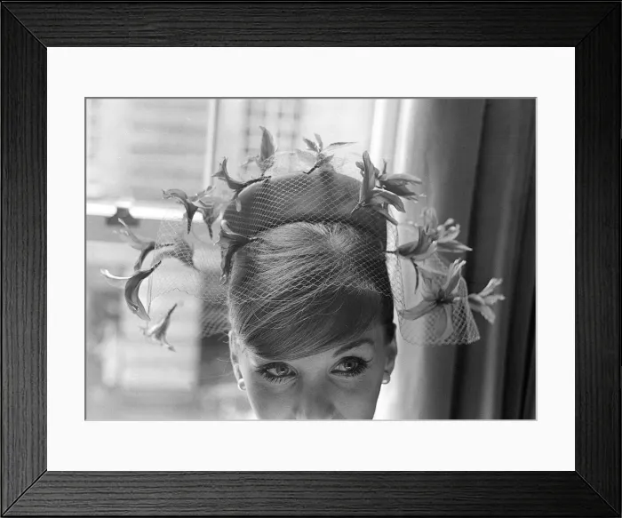 Framed Print : Fashion - Hats Sixties fashion May 1966