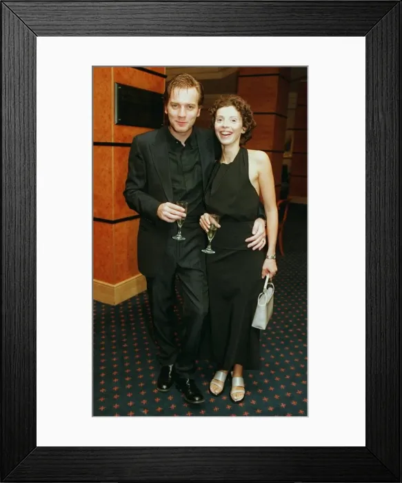Framed Print : Ewan McGregor and wife Eve February 1998 Framed Print : Ewan McGregor and wife Eve February 1998