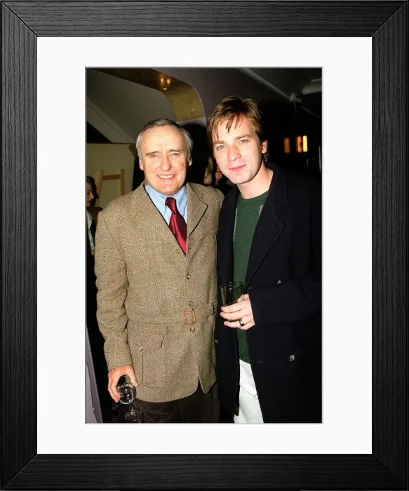 Framed Print : Ewan McGregor and Dennis Hopper February 1998