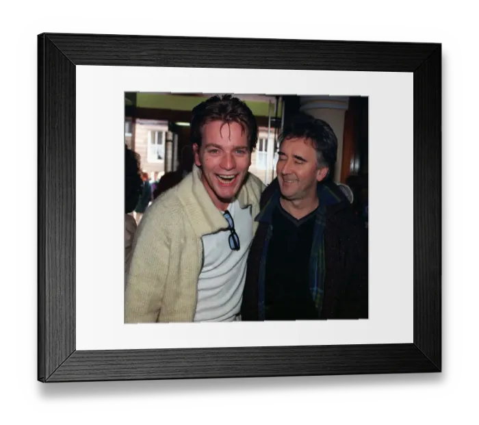 Framed Print : Ewan McGregor and uncle Dennis Lawson February 1998