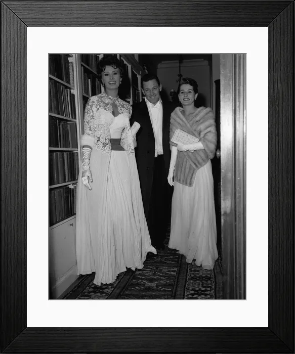 Framed Print : Sophia Loren 1957 at William Holdens flat