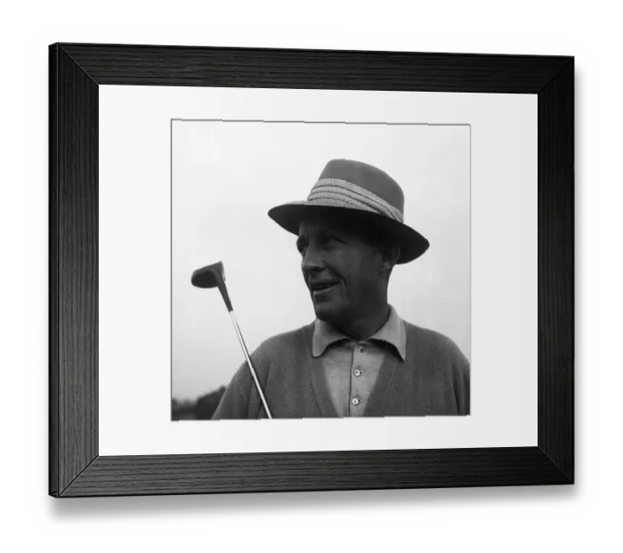 Framed Print : Bing Crosby 1952 golfing Born 02 / 05 / 1901. nickname Bing Framed Print : Bing Crosby 1952 golfing Born 02 / 05 / 1901. nickname Bing