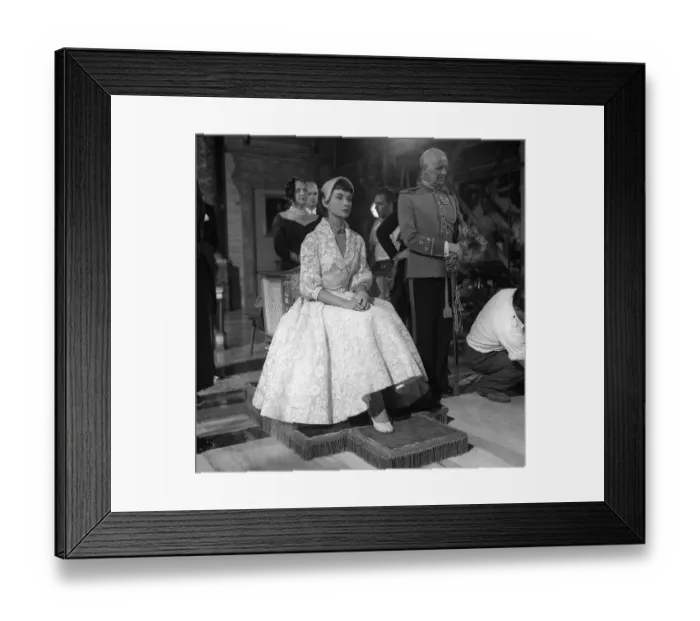 Framed Print : Audrey Hepburn 1952 Filming the movie Roman Holiday Audrey Hepburn won an Framed Print : Audrey Hepburn 1952 Filming the movie Roman Holiday Audrey Hepburn won an