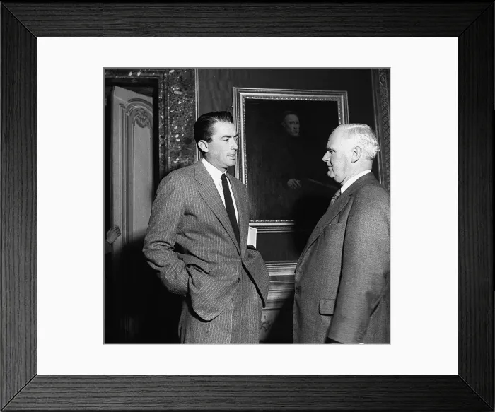 Framed Print : Gregory Peck 1952 Filming the movie Roman Holiday Gregory Peck - one of Framed Print : Gregory Peck 1952 Filming the movie Roman Holiday Gregory Peck - one of