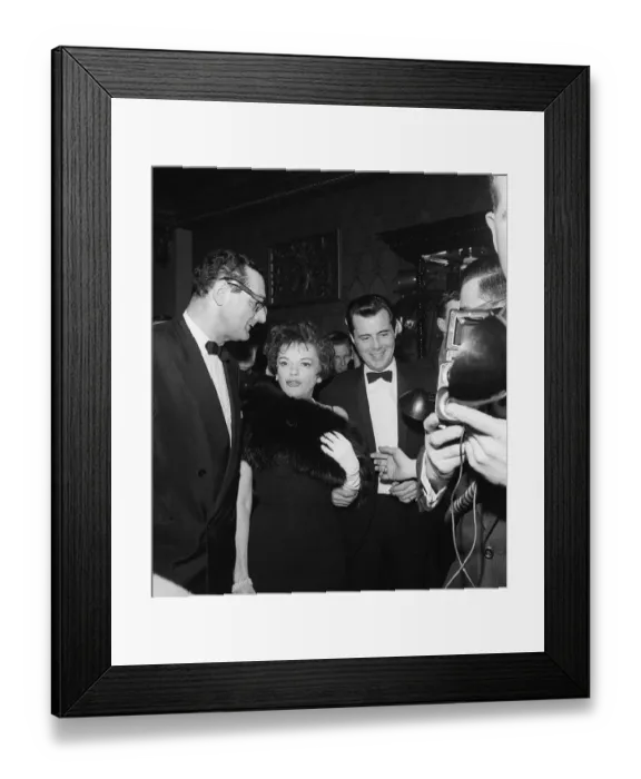Framed Print : Actors Dirk Bogarde and Judy Garland 1963