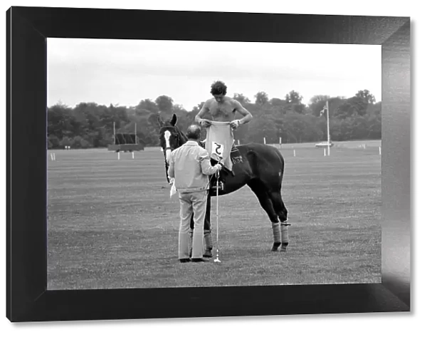 Prince Charles. Polo at Windsor. June 1977 R77-3433-009