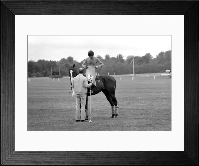 Framed Print : Prince Charles. Polo at Windsor. June 1977 R77-3433-009