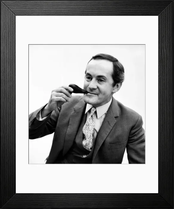 Framed Print : Henry McGee, the straight man who has played opposite most of the famous comedians