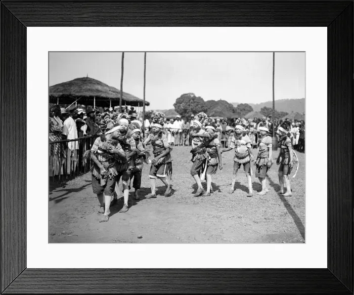 Framed Print : Bundu devil dancers'of Freetown in Sierra Leone