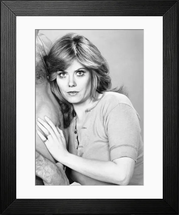 Framed Print : Actress Wendy Richard seen here posing in the Sunday Mirror studio. September 1973 Framed Print : Actress Wendy Richard seen here posing in the Sunday Mirror studio. September 1973