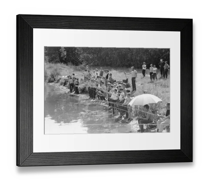 Framed Print : Look out fish! A group of boys aged between ten and fourteen years seen here at Wraysbury Framed Print : Look out fish! A group of boys aged between ten and fourteen years seen here at Wraysbury