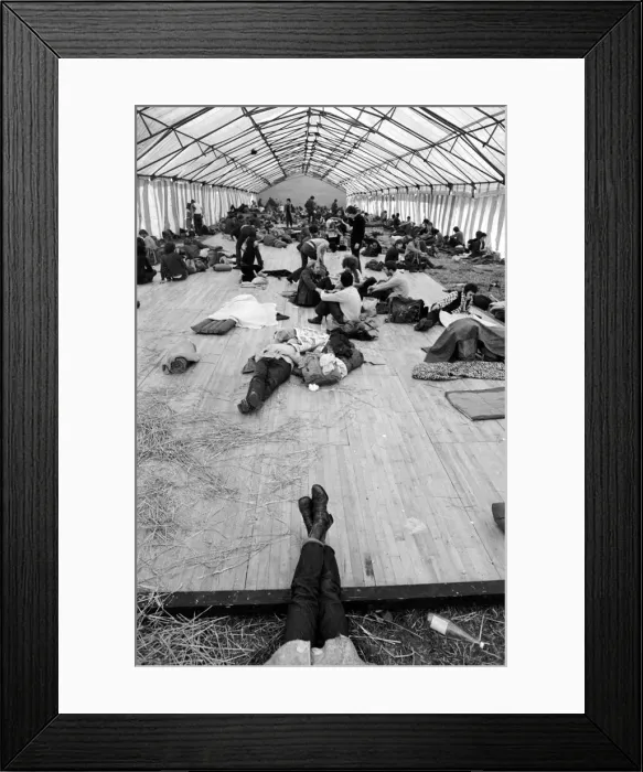 Framed Print : General scene inside a marquee at the Isle of Wight Pop Festival. 30th August 1969 Framed Print : General scene inside a marquee at the Isle of Wight Pop Festival. 30th August 1969