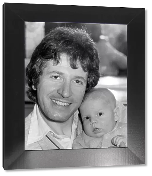 Actor and writer George Layton with his son Daniel. 1st May 1980