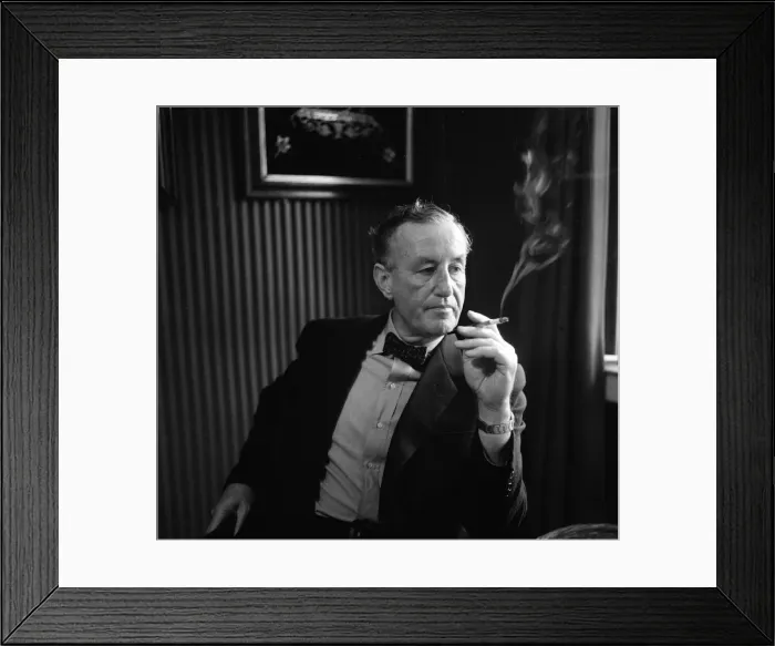 Framed Print : Author Ian Fleming, the creator of James Bond. 8th November 1963. R8821
