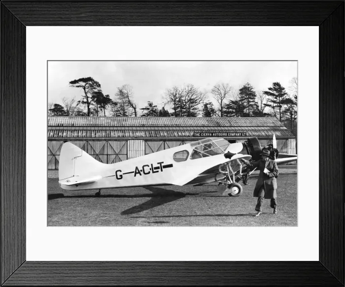 Framed Print : Airspeed A. S. 5A Courier was an all-wooden six-seat monoplane fitted with an Armsrong