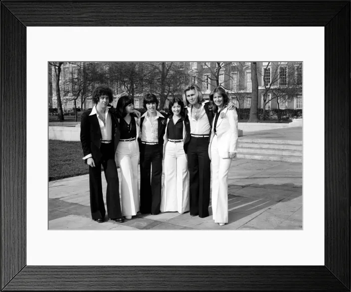 Framed Print : The Guys and Dolls pop group. February 1975 75-01169-007 Framed Print : The Guys and Dolls pop group. February 1975 75-01169-007