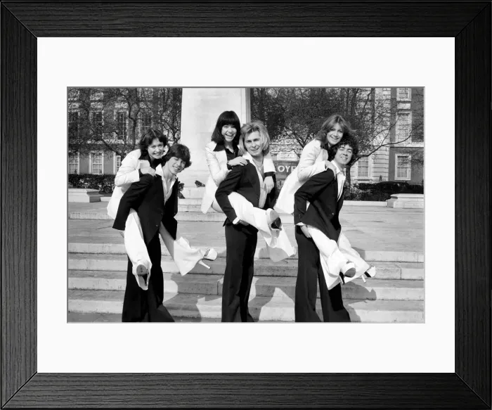 Framed Print : The Guys and Dolls pop group. February 1975 75-01169-011 Framed Print : The Guys and Dolls pop group. February 1975 75-01169-011