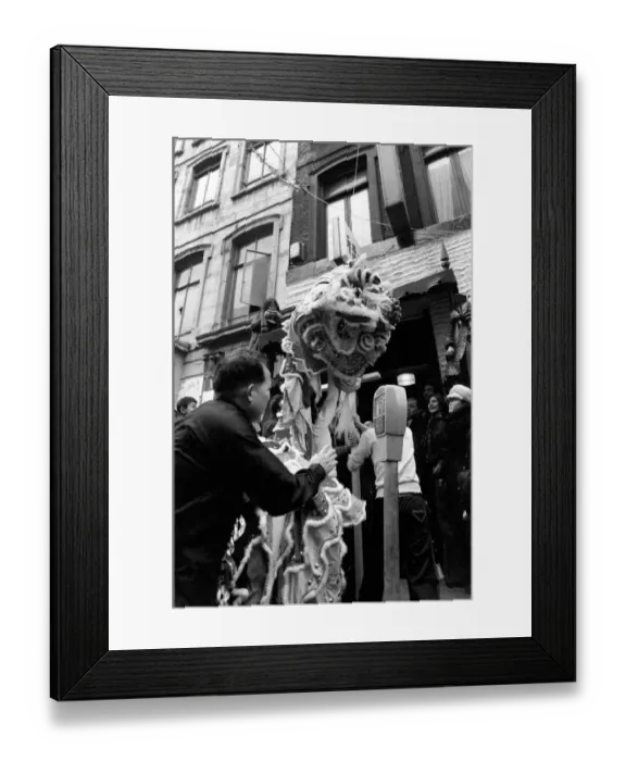 Framed Print : Happy Chinese New Year. Soho, London. February 1975 75-00920-006 Framed Print : Happy Chinese New Year. Soho, London. February 1975 75-00920-006
