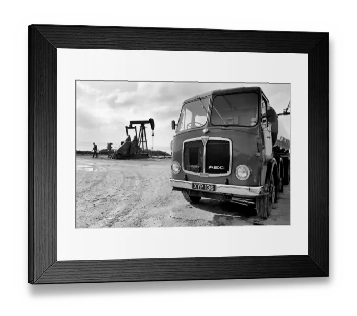 Framed Print : Oil well at Kimmeridge, near Wareham, Dorset. February 1975 75-00984-004 Framed Print : Oil well at Kimmeridge, near Wareham, Dorset. February 1975 75-00984-004