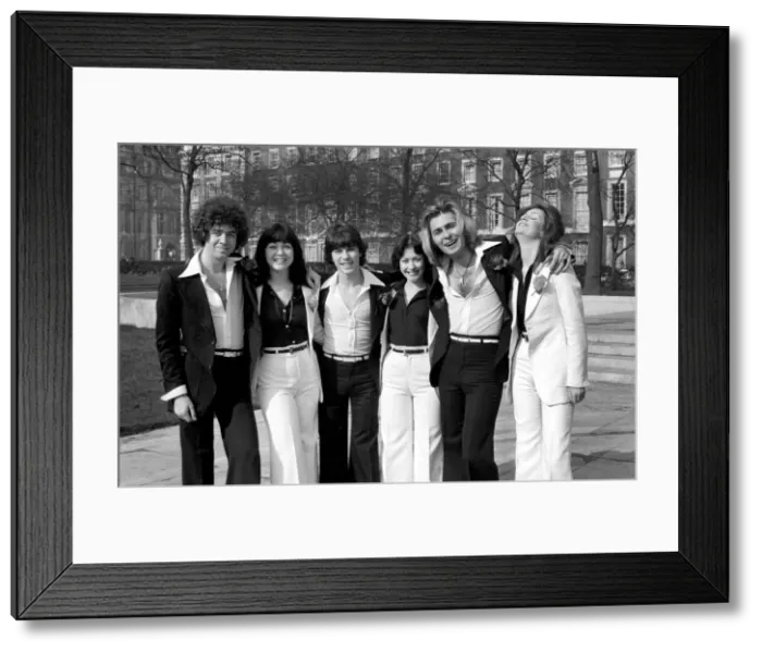 Framed Print : The Guys and Dolls pop group. February 1975 75-01169-008 Framed Print : The Guys and Dolls pop group. February 1975 75-01169-008