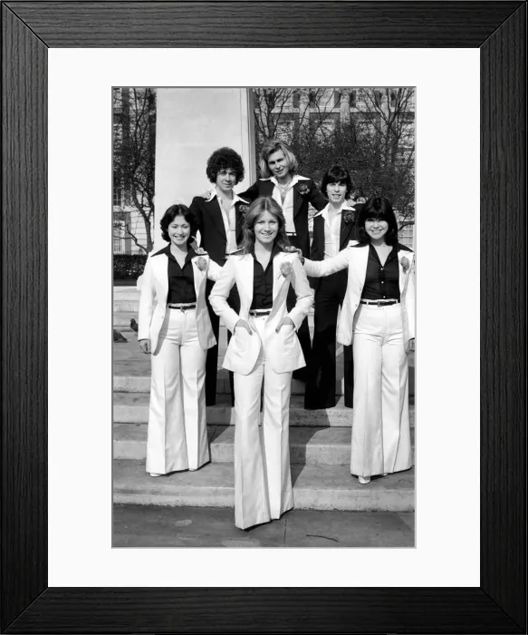 Framed Print : The Guys and Dolls pop group. February 1975 75-01169-004 Framed Print : The Guys and Dolls pop group. February 1975 75-01169-004